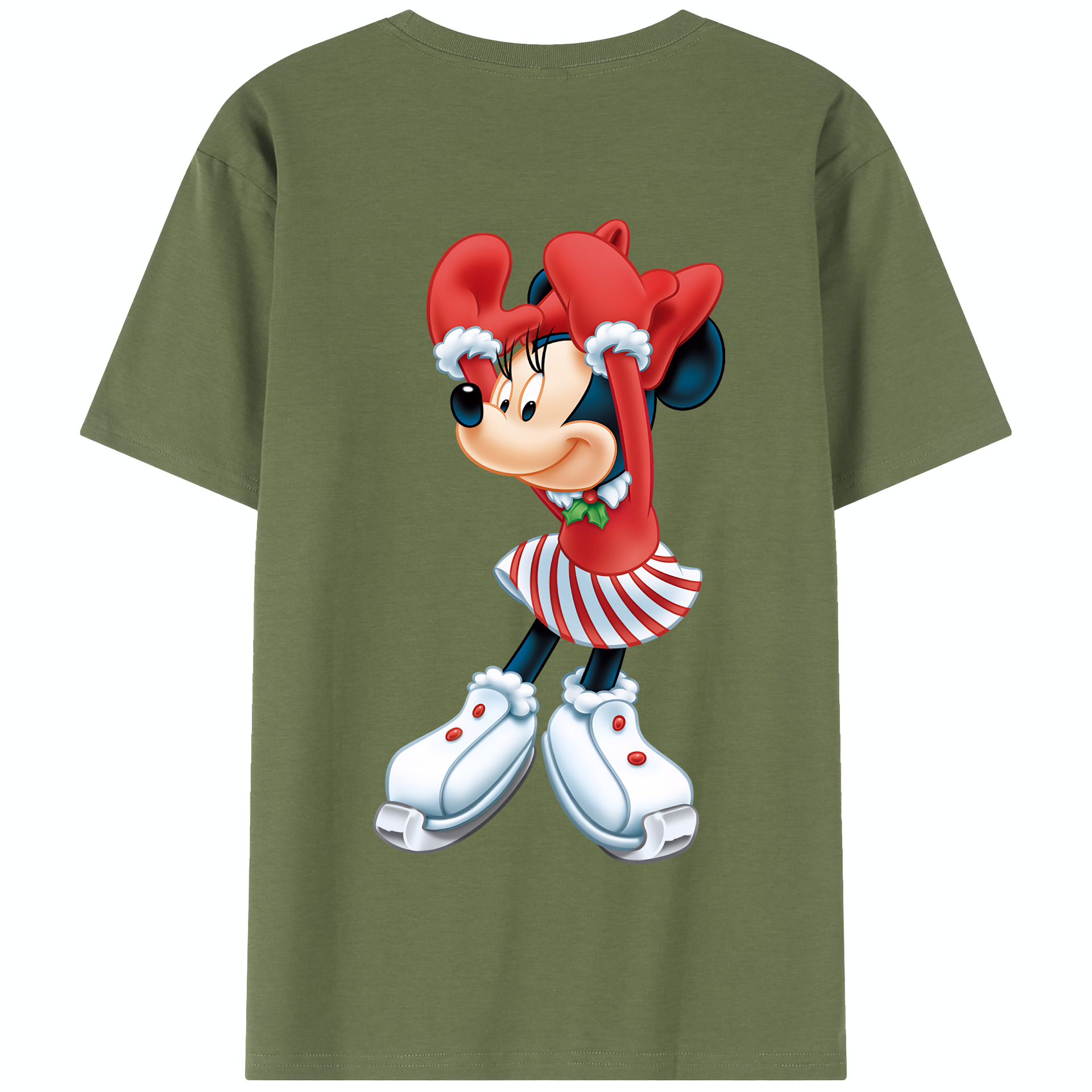 （画像用） ミッキーマウス Mickey Mouse 綿100％半袖Tシャツ（背面プリント）